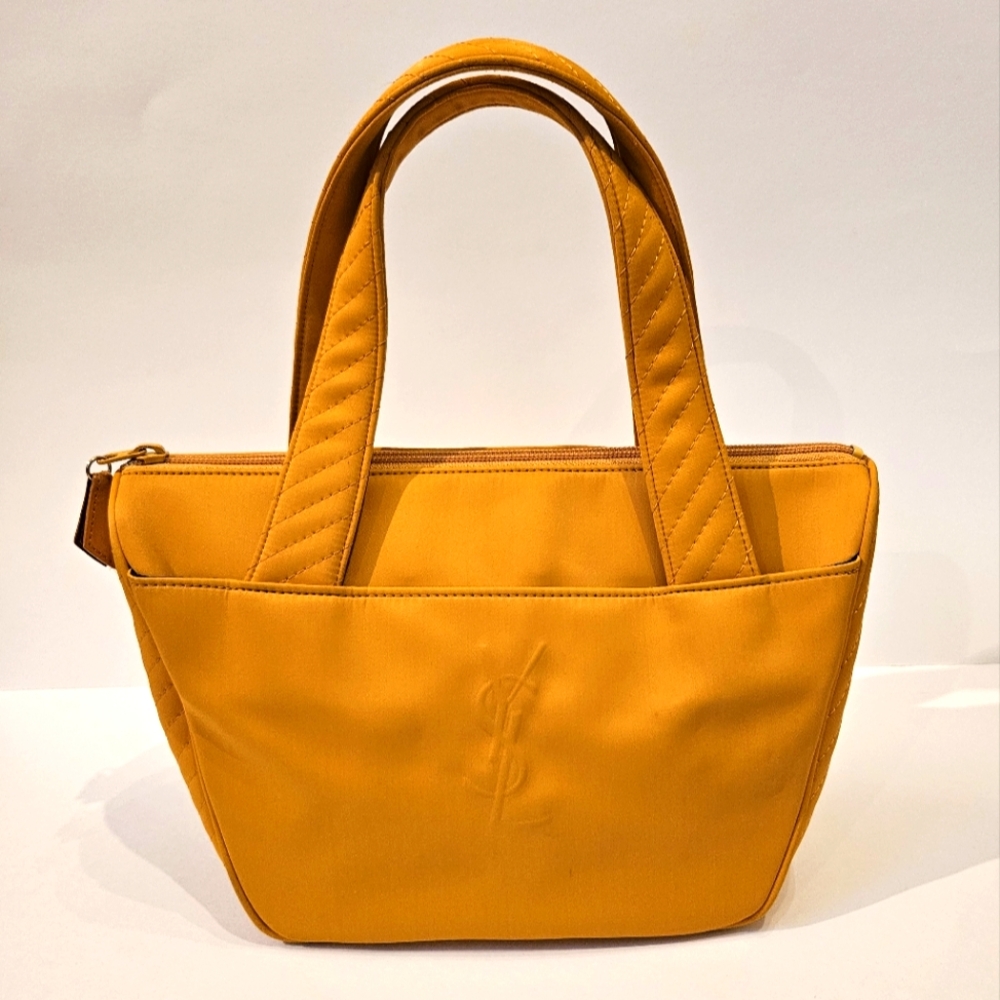 Yves Saint Laurent YSL Logo Yellow Handbag